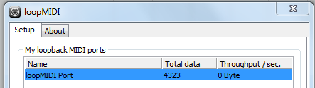 loopMIDI settings
